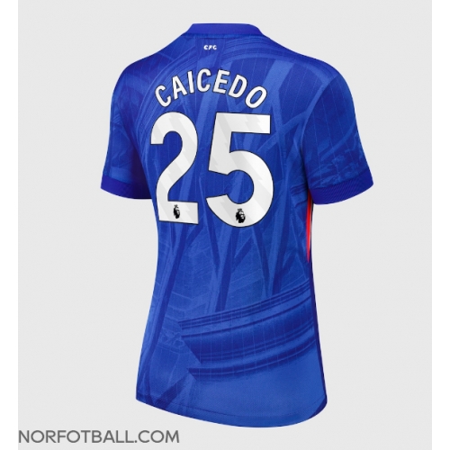 Billige Fotballdrakt Chelsea Moises Caicedo #25 Replika Hjemmedrakt Dame 2025-26 Kortermet Billige Fotballdrakt Chelsea Moises Caicedo #25 Replika Hjemmedrakt Dame 2025-26 Kortermet